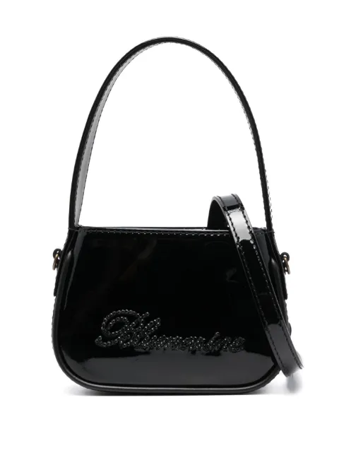Blumarine bolsa mini con logo y detalles de cristal
