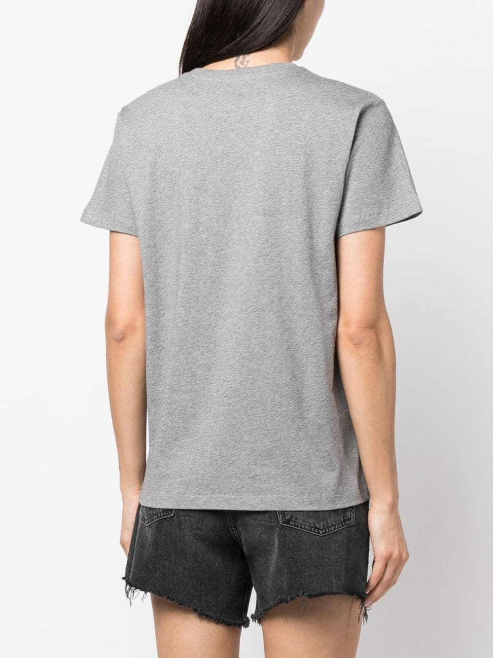 Shop Isabel Marant Logo-print Cotton T-shirt In Grau