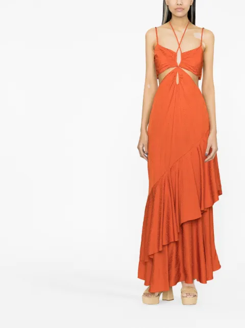 Johanna Ortiz Precious Juniper cut-out dress PT012293131 - 1