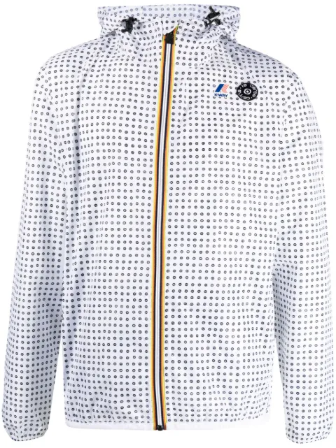 K-Way x 10 CORSO COMO polka-print zipped jacket 