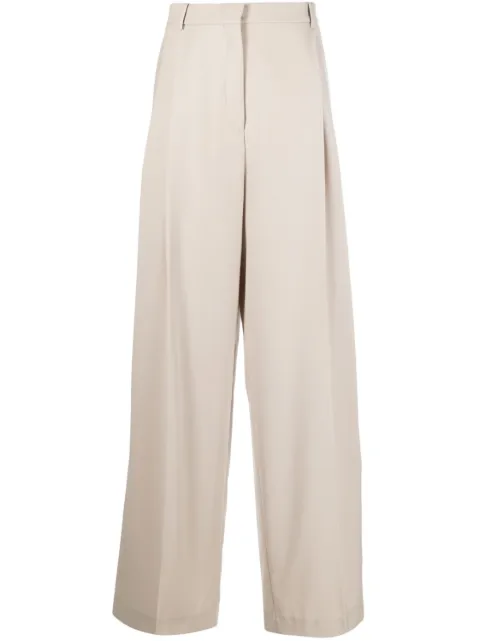 Botter pleated cotton trousers