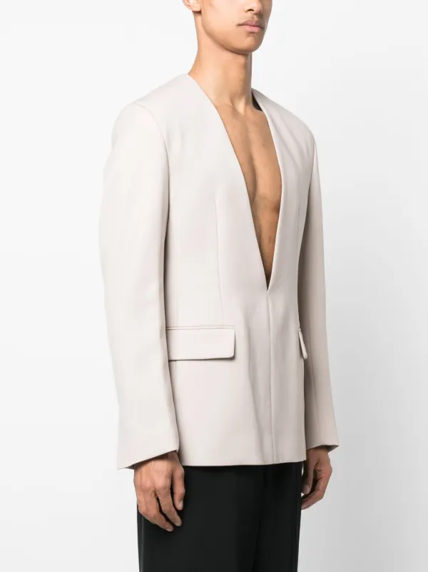 Off-White Virgin Wool Blazer With Off Patch (関税送料無料) off-white-red-and-pink-virgin-