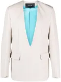 Botter plunging V-neck wool blazer - Neutrals