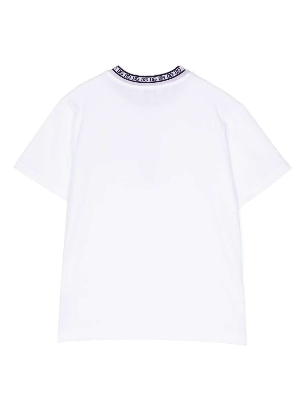 Dolce & Gabbana Kids T-shirt met logoprint - Wit