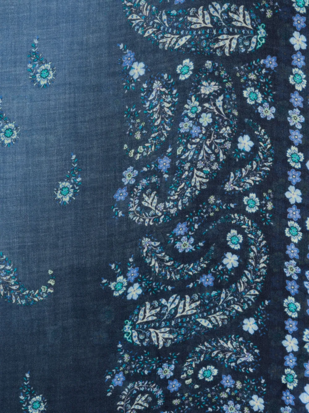 Faliero Sarti Sjaal met paisley-print - Blauw