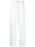 Peserico pressed-crease cotton trousers - Green