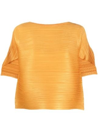 Pleats Please Issey Miyake Tour short-sleeve Plissé Blouse - Farfetch