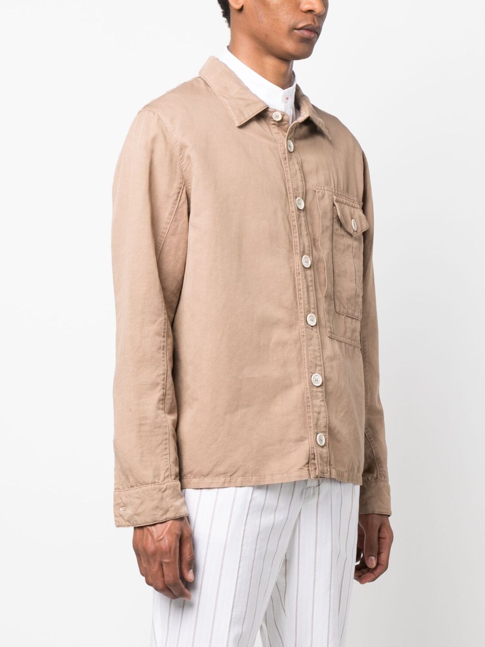 Brunello Cucinelli long-sleeve buttoned shirt jacket Men