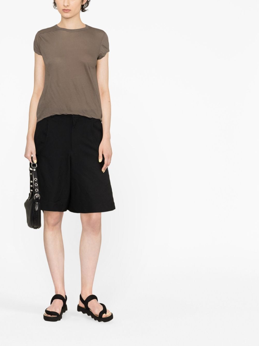 Rick Owens Cropped T-shirt - Grijs