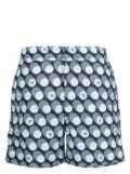 Frescobol Carioca polka-dot swim shorts - Blue
