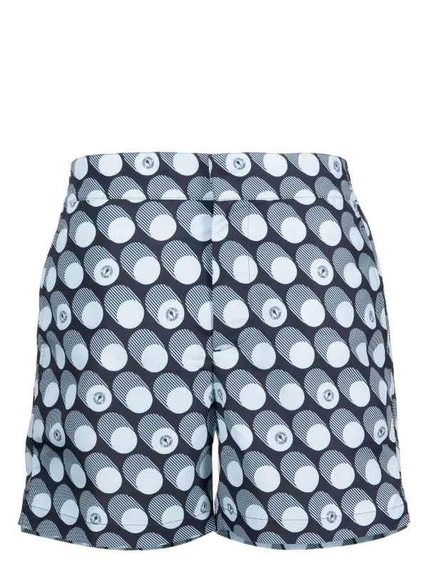 Frescobol Carioca polka-dot Swim Shorts Blue FARFETCH IN
