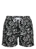 Frescobol Carioca abstract-print swim shorts - Black