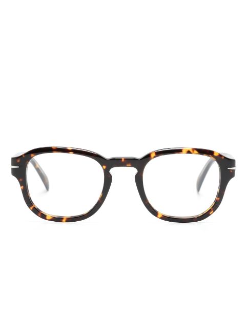 Eyewear by David Beckham tortoiseshell round-frame glasses