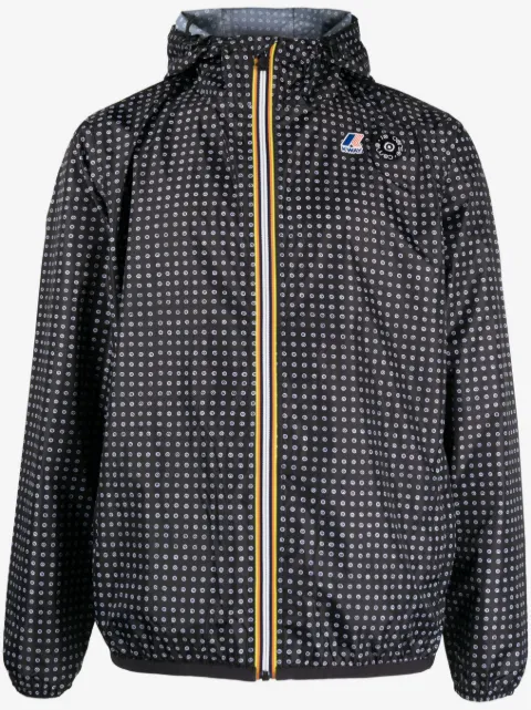 K-Way x 10 CORSO COMO polka-print zipped jacket 