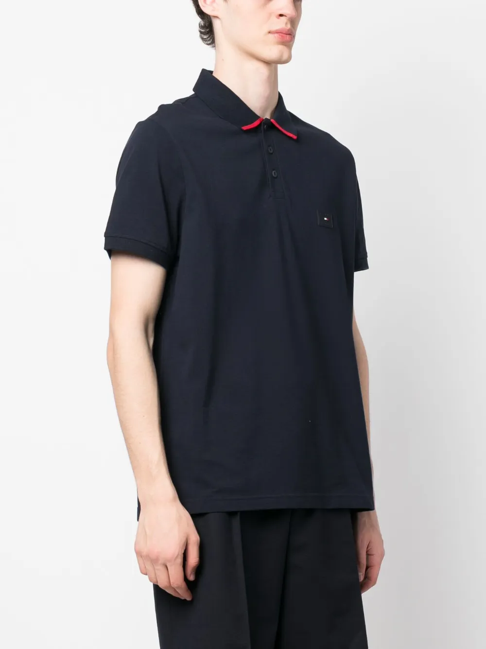 Tommy Hilfiger logopatch Cotton Polo Shirt Farfetch