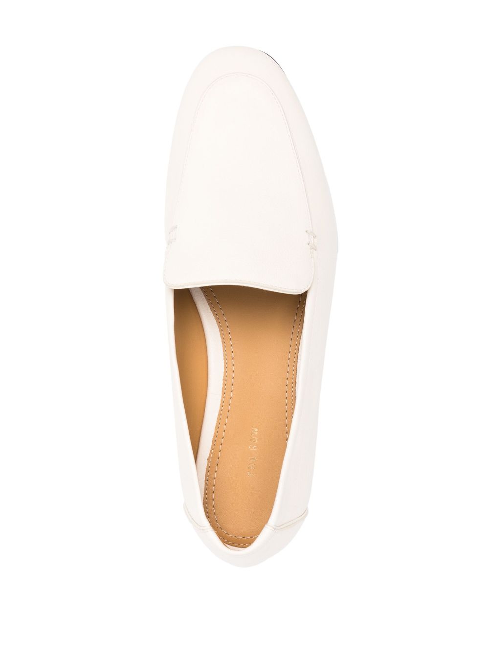 The Row Adam leren loafers Beige