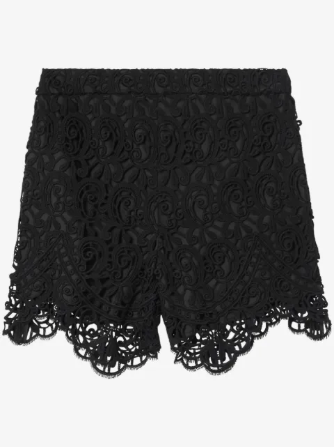 Burberry high-waisted macramé lace shorts