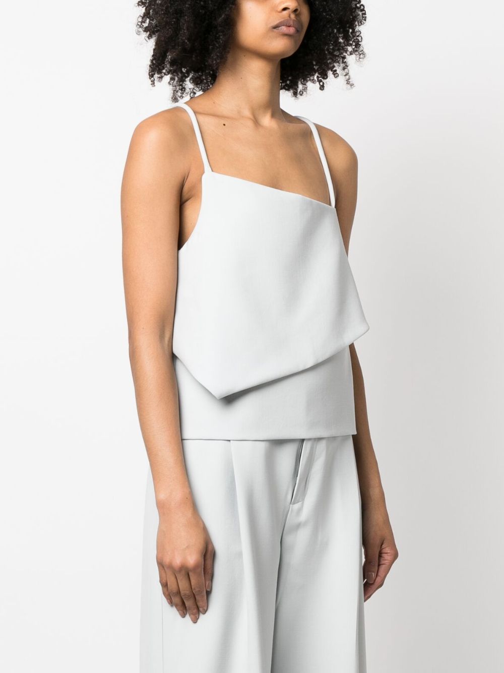 Shop Bite Studios Asymmetric Layered Top In Grau