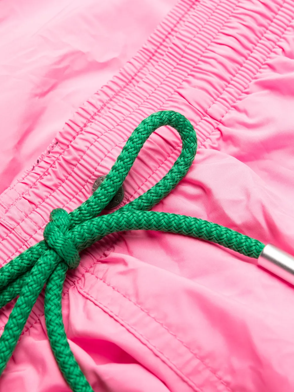 Mc2 Saint Barth Logo-patch Drawstring Swim Shorts - Pink 