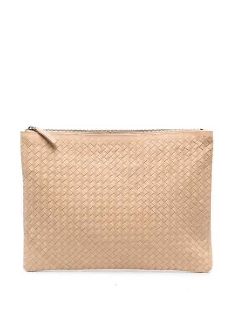 DRAGON DIFFUSION woven leather clutch bag