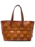 DRAGON DIFFUSION woven leather tote bag - Brown