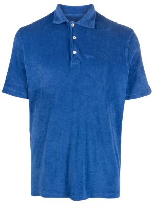 FEDELI Manuel Blue-White Striped Cotton Jersey Polo Shirt EU 58 NEW –  SARTORIALE
