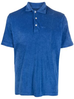 FEDELI Zero White-Blue Triangle Cotton Jersey Supima Polo Shirt NEW –  SARTORIALE