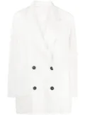 Brunello Cucinelli double-breasted cotton blazer - White
