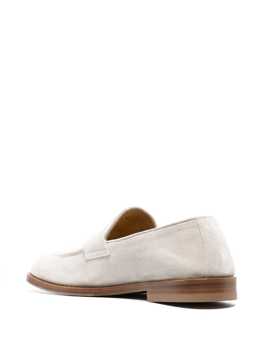 Suede Penny-Slot Loafers
