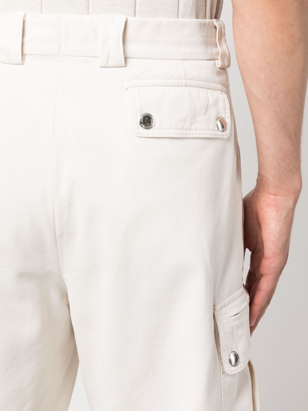 Shop Brunello Cucinelli Cotton Cargo Shorts In White