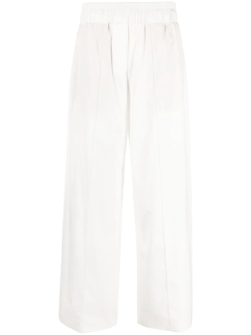 Brunello Cucinelli exposed-seam palazzo trousers | White | Image 1