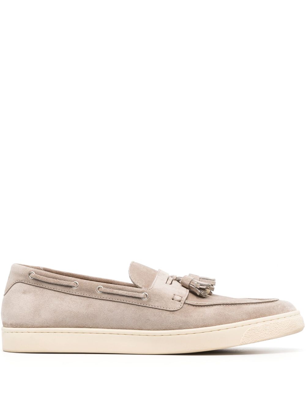 BRUNELLO CUCINELLI TASSEL-DETAIL SUEDE LOAFERS