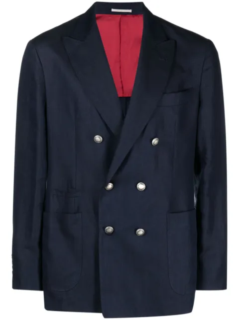 Brunello Cucinelli blazer con doble botonadura