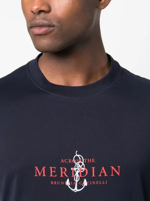 Brunello Cucinelli ロゴ Tシャツ | ブルー | FARFETCH JP