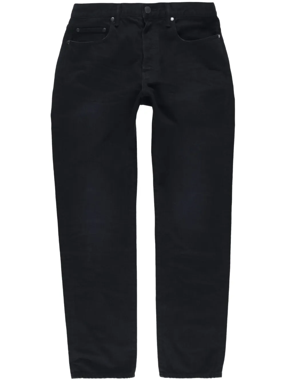 slim-cut cotton jeans