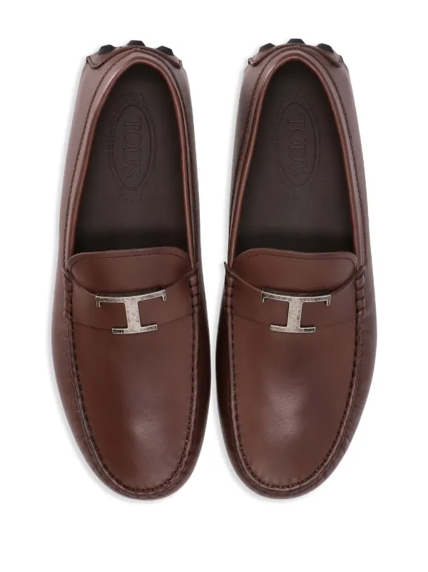 Tod's Gommino Leather Loafers Brown FARFETCH ID