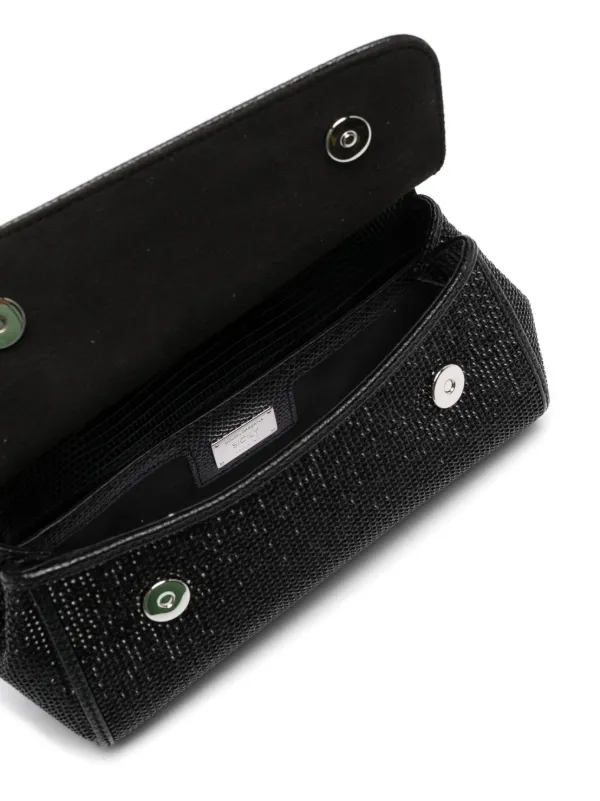 Dolce & Gabbana Small Sicily rhinestone-embellished Shoulder