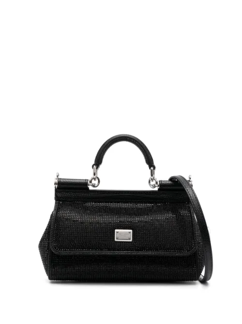 Sac porté épaule à ornements strassés - Dolce & Gabbana - Modalova