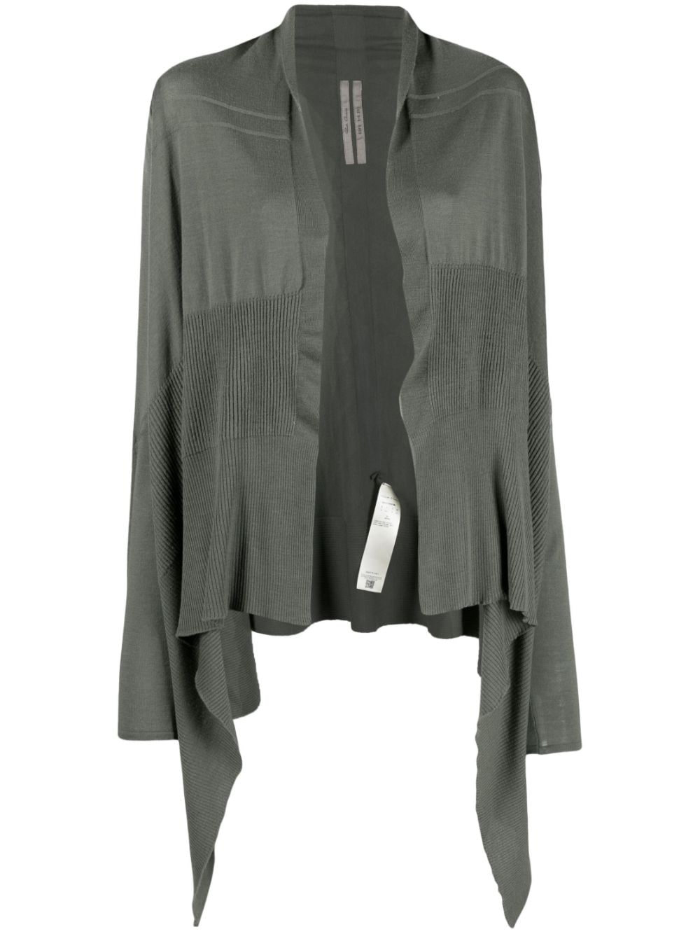 Rick Owens Draped Knitted Cardigan - Farfetch