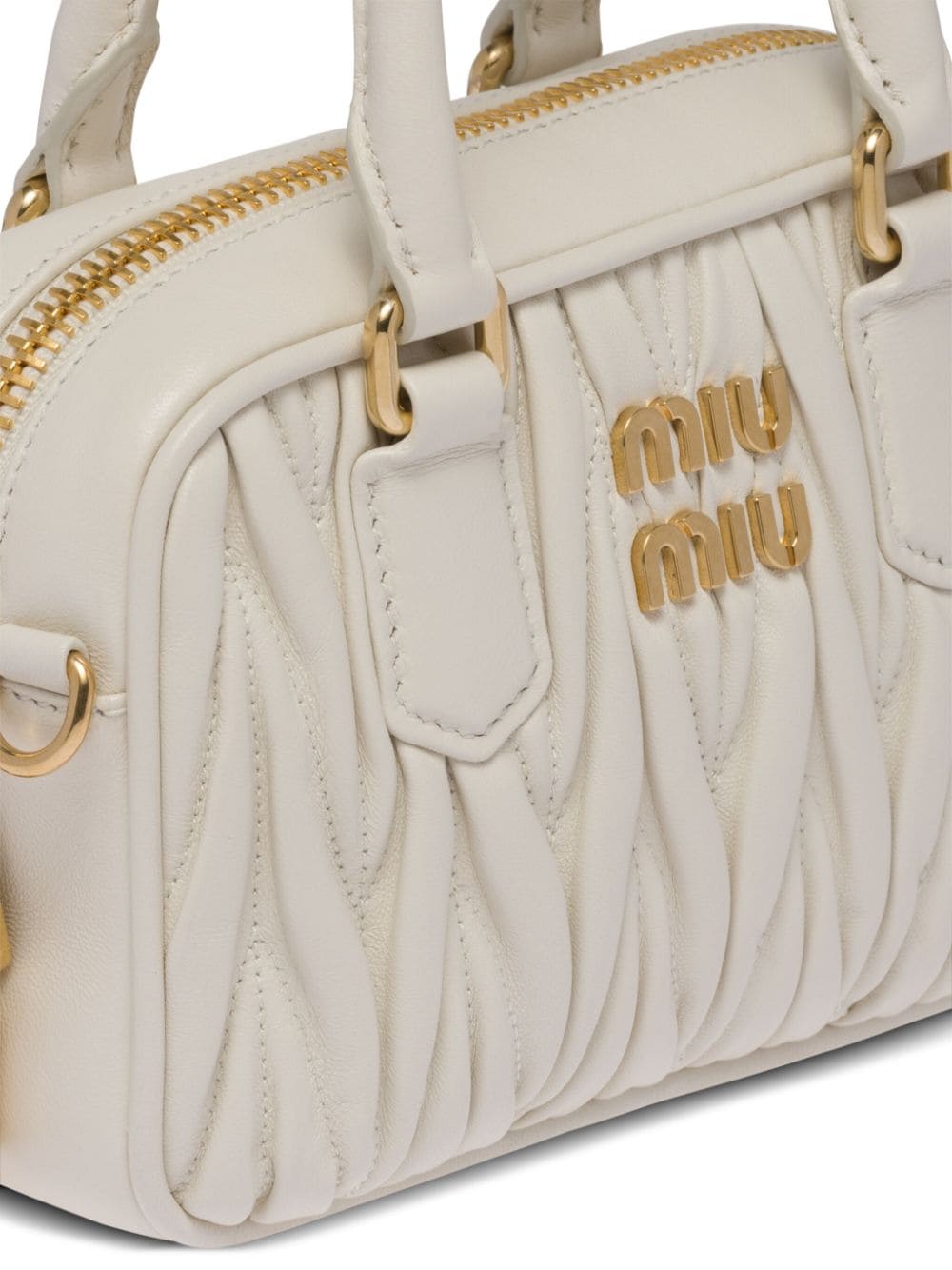 Miu Miu logo-plaque Matelassé Tote Bag - Farfetch