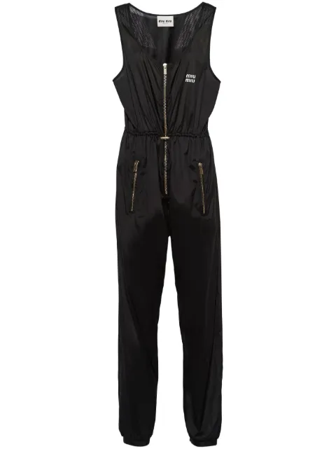 Miu Miu technical silk jumpsuit