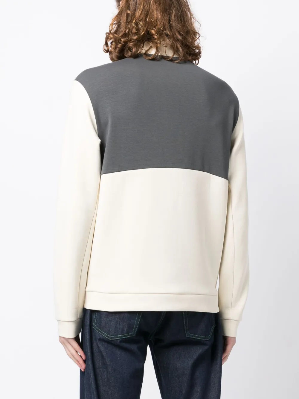 Hugo Boss Sweat 1 High-neck Sweatshirt In Grey