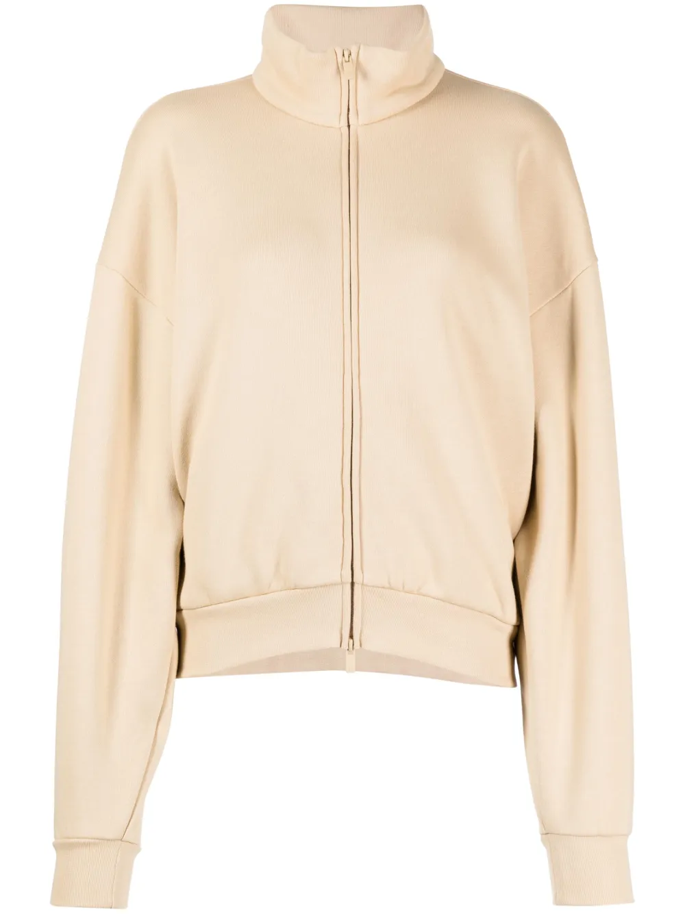 Essentials Fullzip Cotton-blend Jacket In Neutral