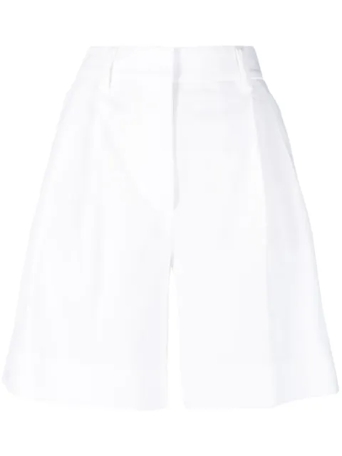 Incotex pleated tailored cotton shorts