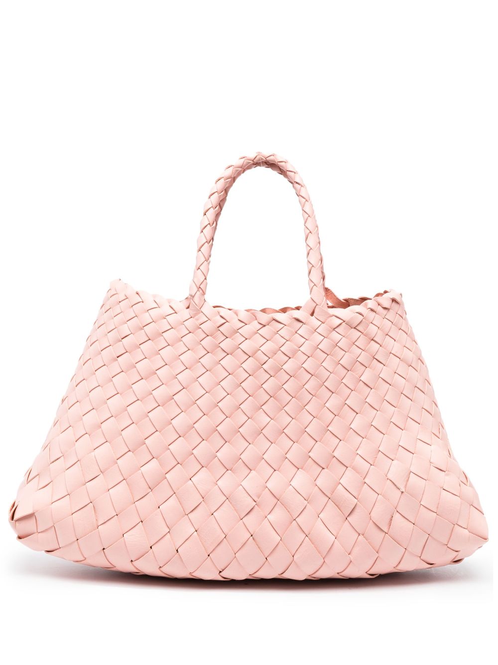 Dragon Diffusion Small Santa Croce Leather Bag In Rosa