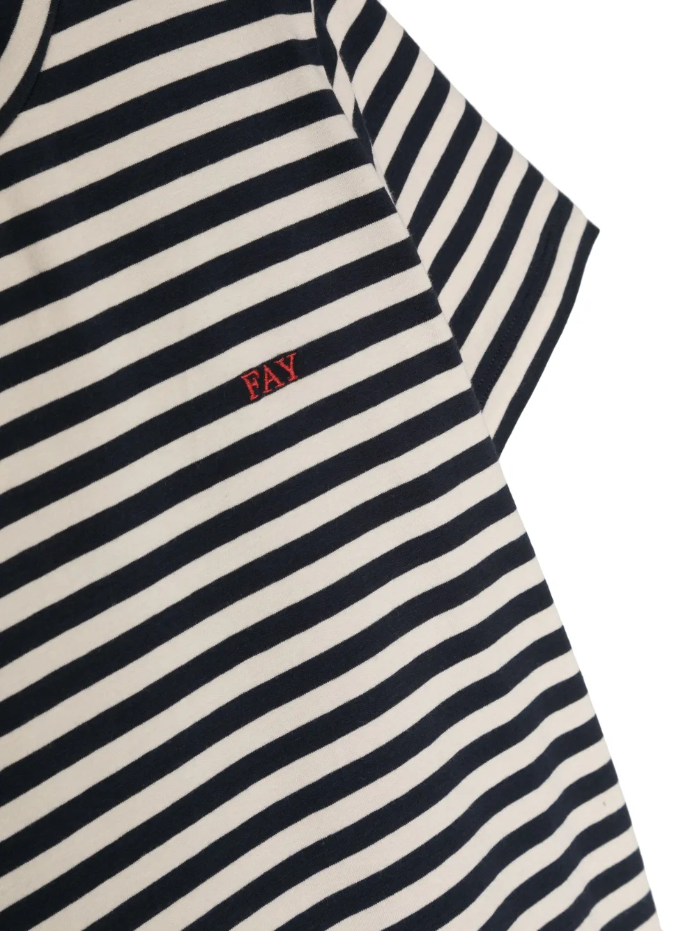  Fay Kids Camiseta A Rayas - Azul 