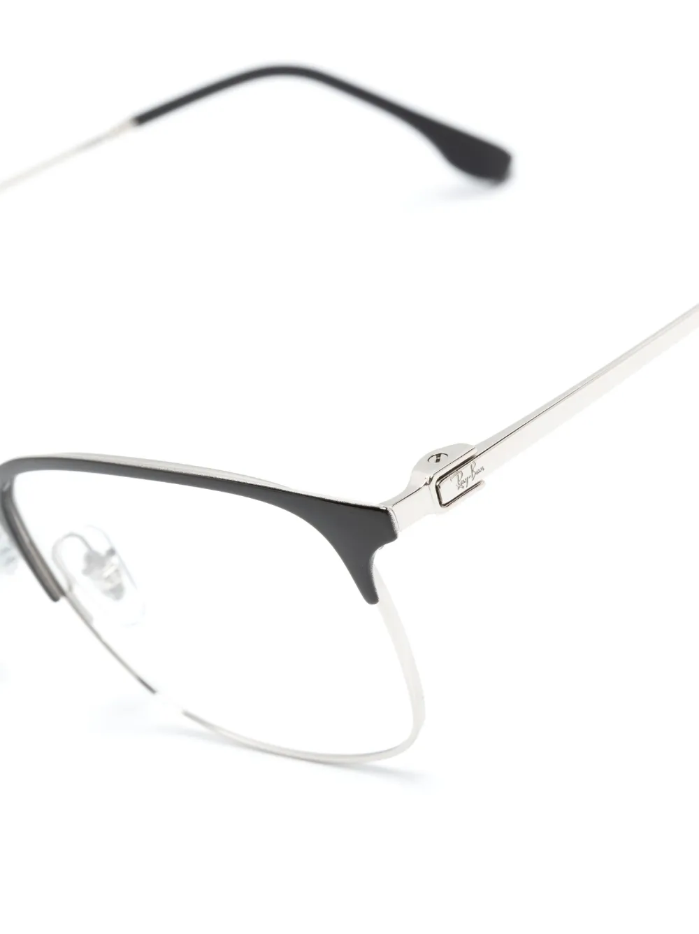 Ray Ban Wayfarer-frame Glasses In Silver