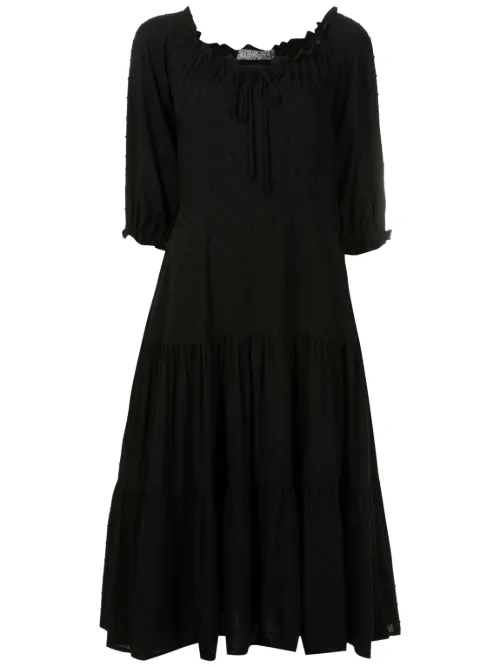 Robe mi-longue à fini texturé - Amapô - Modalova