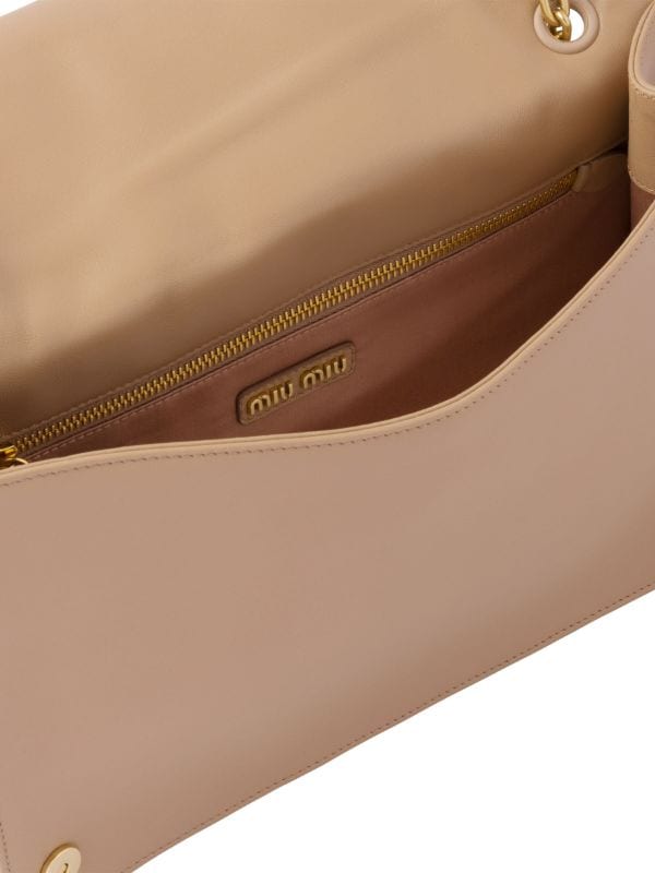 Miu Miu Matelassé Nappa Leather Shoulder Bag - Farfetch