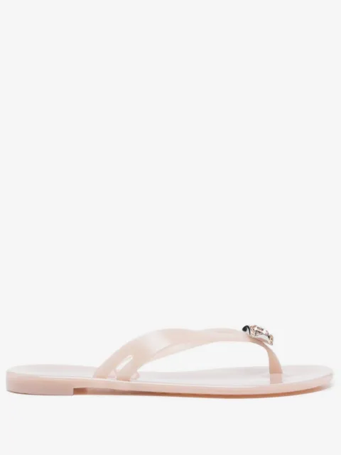 Casadei Flip-Flops mit Kristallen